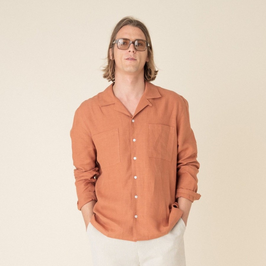 Vetements Noyoco Chemises | Chemise Barry Terracotta