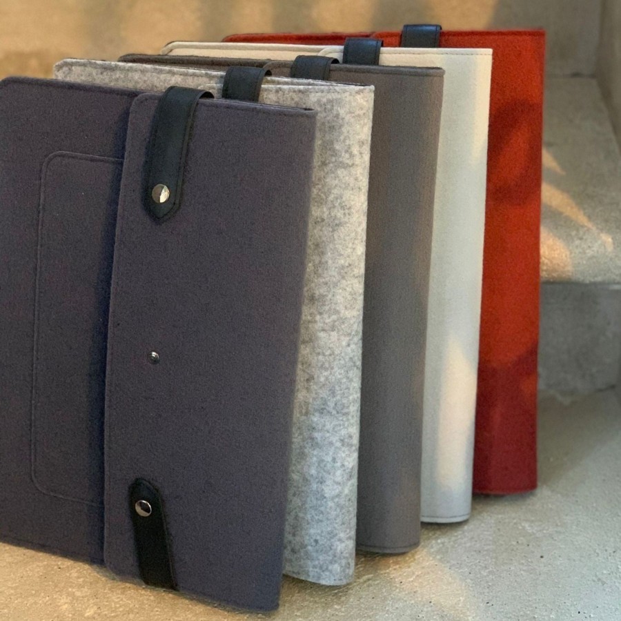 Accessoires Saint Lazare Pochettes | Pochette D'Ordinateur Jean Ardoise