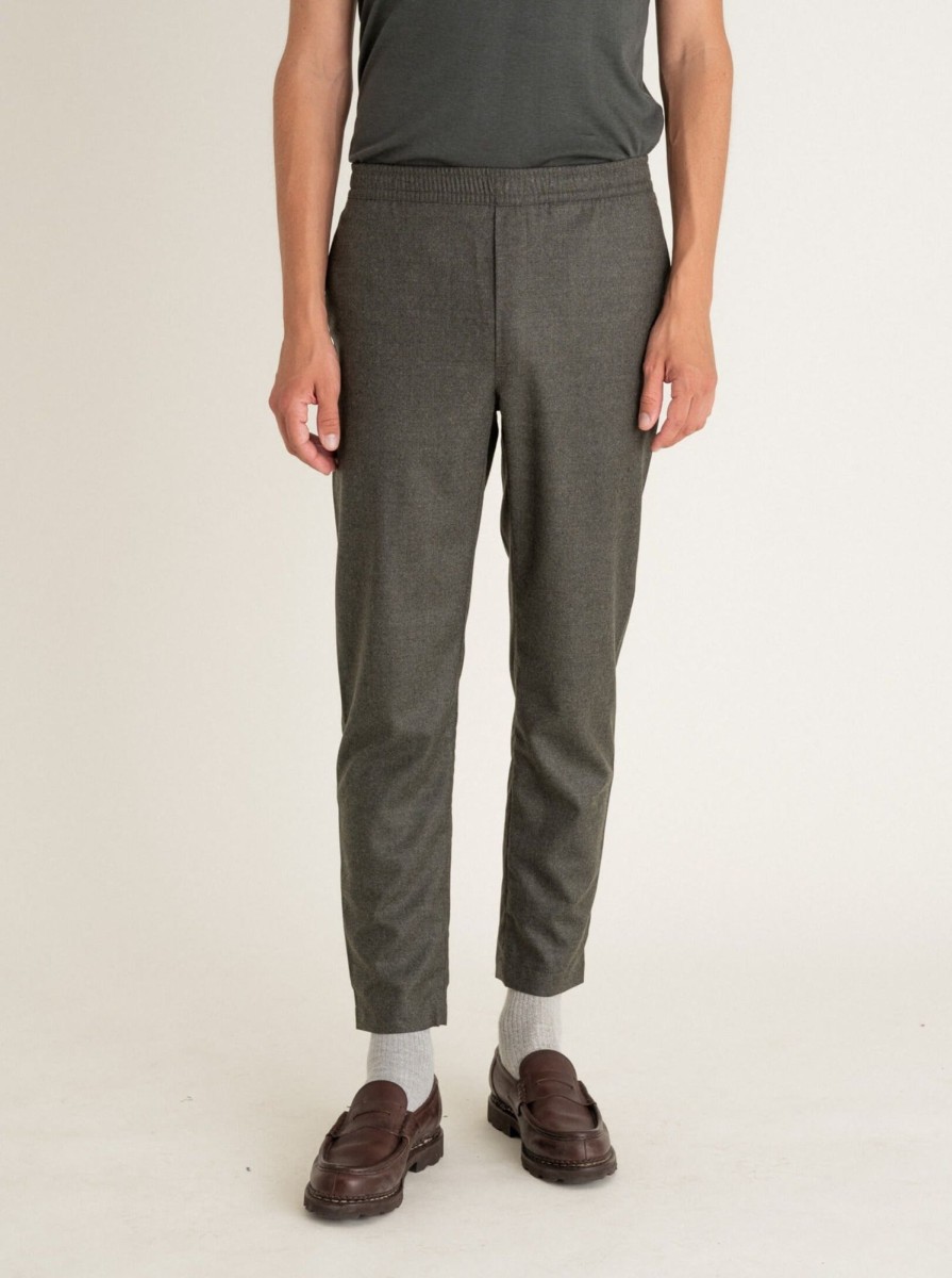 Vetements Noyoco Pantalons | Pantalon Neguev Khaki Flanelle