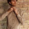 Vetements Monsieur Mimosa Chemises | Chemise Corduroy Emile Beige