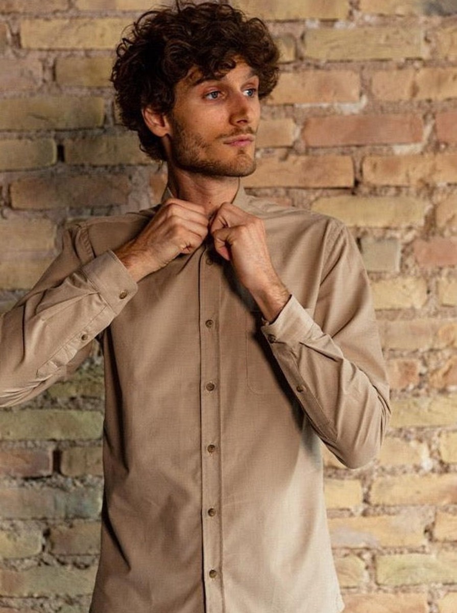 Vetements Monsieur Mimosa Chemises | Chemise Corduroy Emile Beige