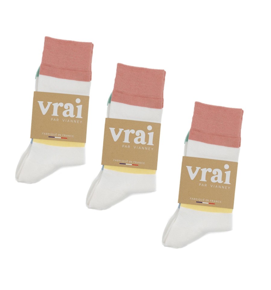 Vetements Vrai par Vianney Chaussettes | Chaussettes Croquet Vrai