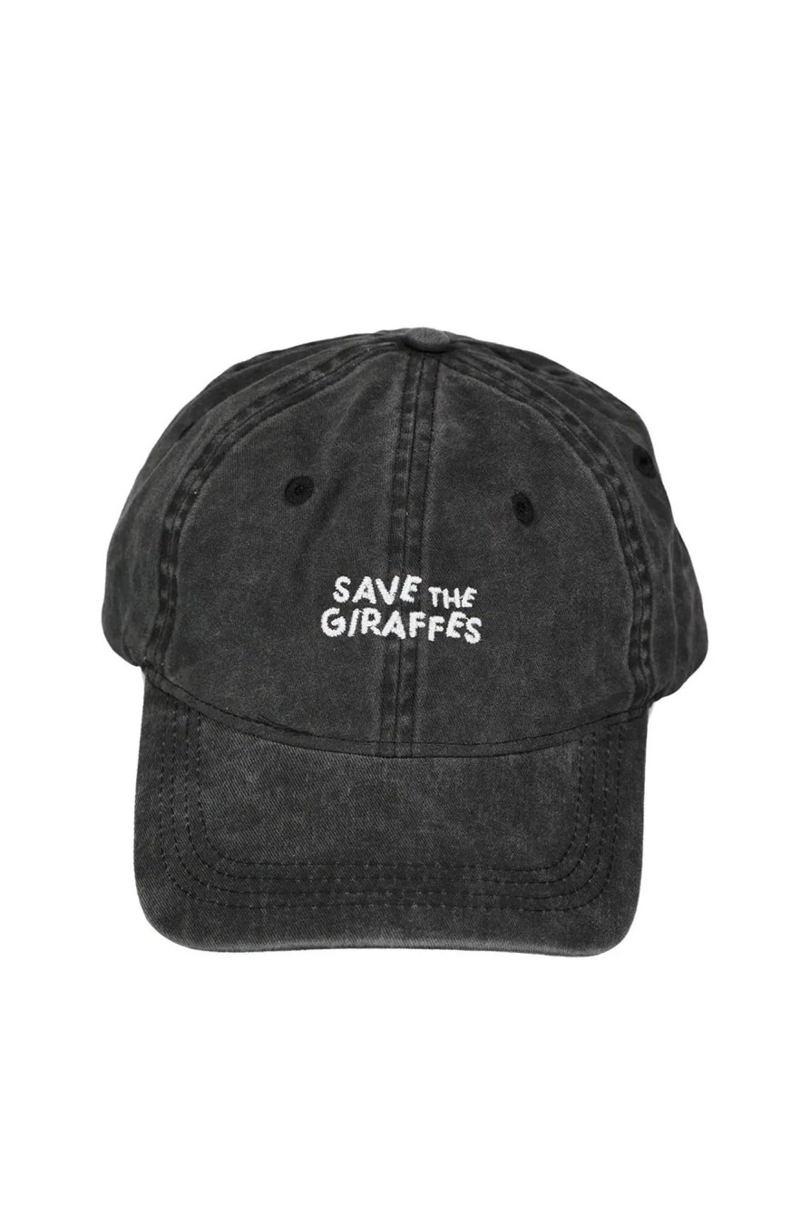 Accessoires Girafon Bleu Casquettes & Bonnets | Casquette "Save The Giraffes" Noire