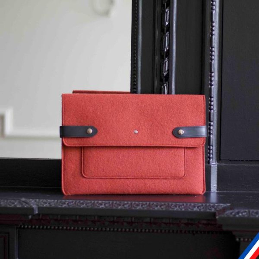 Accessoires Saint Lazare Pochettes | Pochette D'Ordinateur Youri Brique