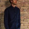 Vetements Monsieur Mimosa Chemises | Chemise Corduroy Emile Bleu Marine