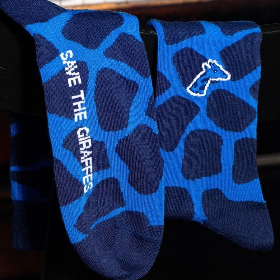 Vetements Girafon Bleu Chaussettes | Chaussettes Girafe Bleu