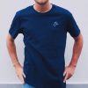 Vetements Girafon Bleu Tee-Shirts | Tee-Shirt Brode Bleu Marine