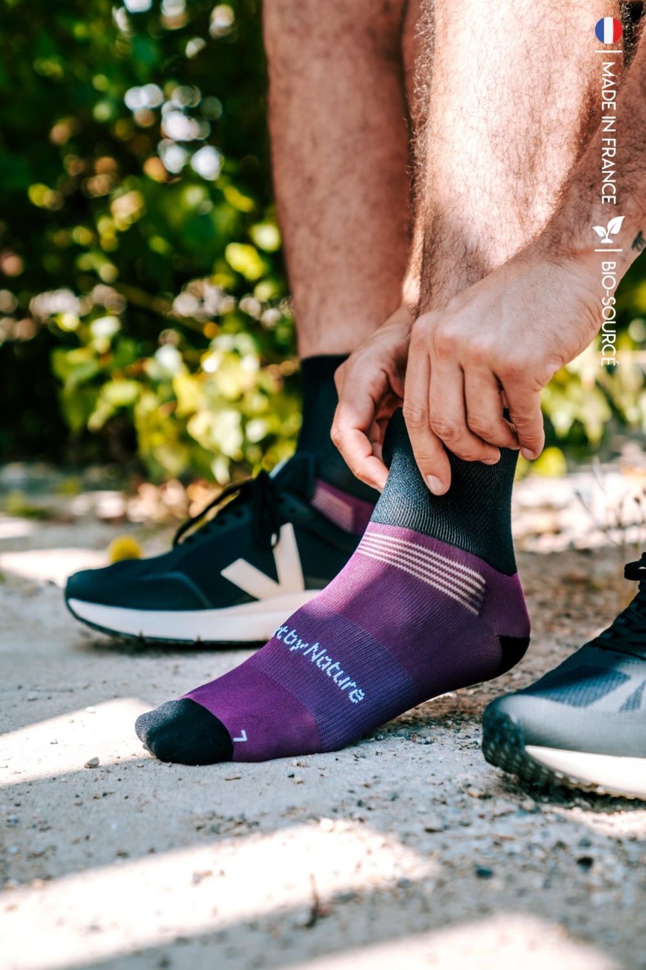 Vetements Nosc Chaussettes | Chaussettes De Sport Violettes Plum Caspia