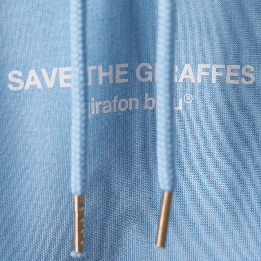 Vetements Girafon Bleu Pulls & Sweats | Sweat Bleu Ciel Save The Giraffes