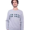 Vetements Vrai par Vianney Pulls & Sweats | Sweat "En Vrai De Vrai" Gris