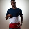 Vetements Maison FT Tee-Shirts | T-Shirt Diagonal Bleu, Blanc, Rouge