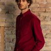 Vetements Monsieur Mimosa Chemises | Chemise Corduroy Emile Bordeaux