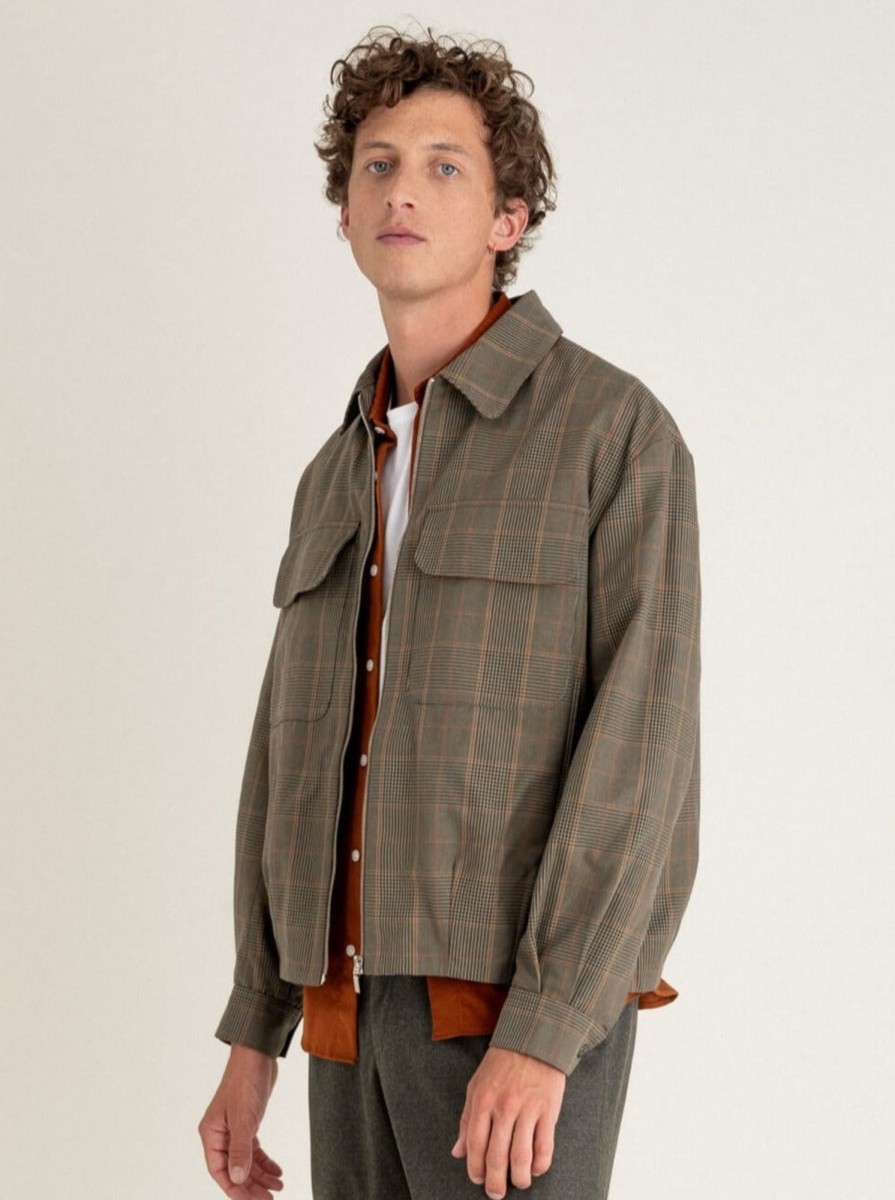 Vetements Noyoco Vestes & Gilets | Veste Kinsale Brown Checks