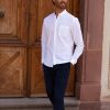 Vetements Monsieur Mimosa Chemises | Chemise Chambray Emile Blanche