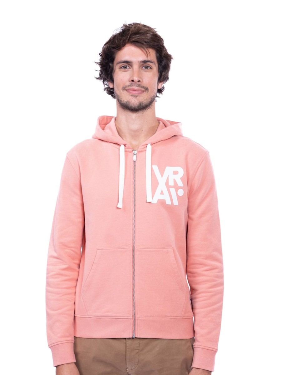 Vetements Vrai par Vianney Pulls & Sweats | Sweat Zippe Corail