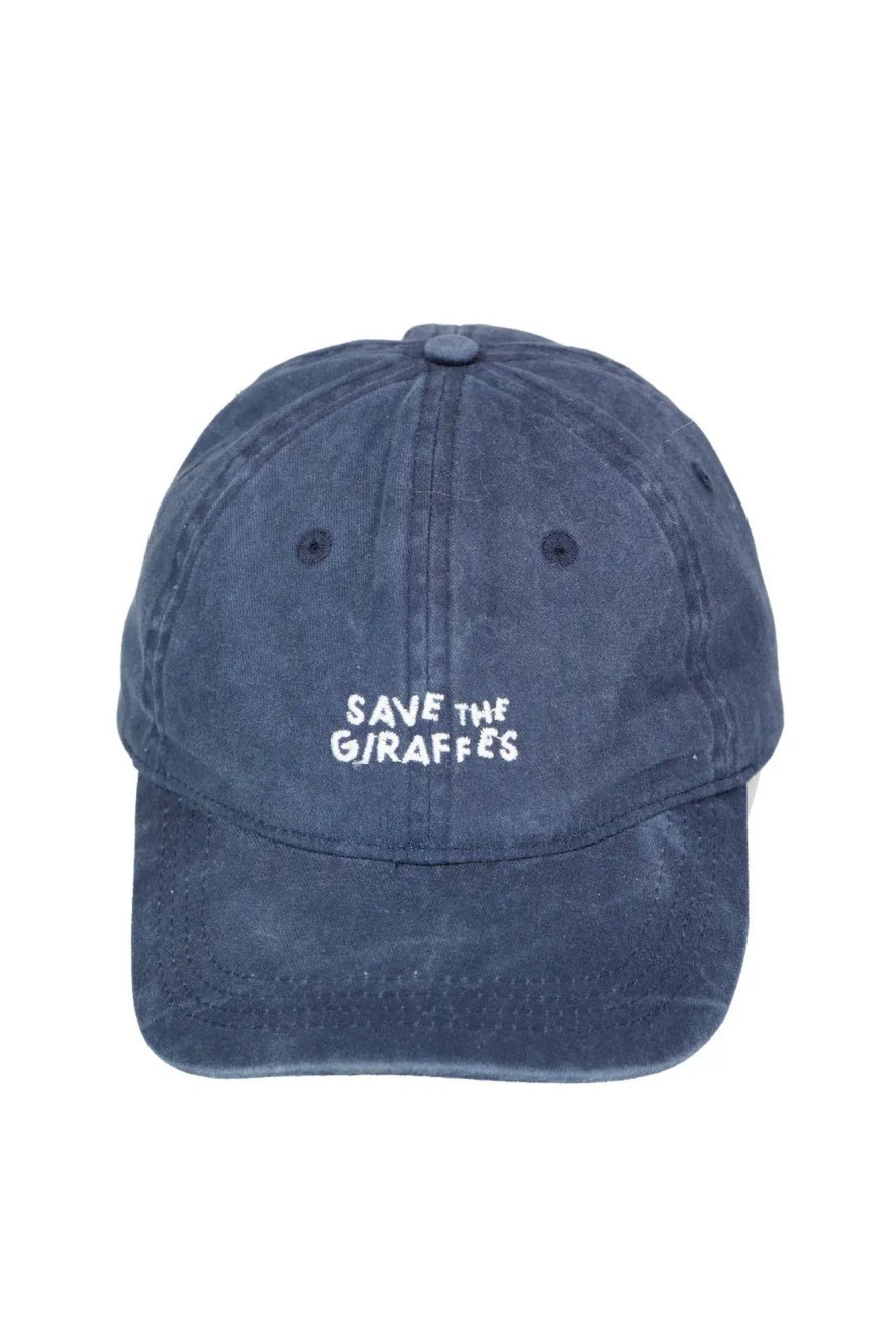 Accessoires Girafon Bleu Casquettes & Bonnets | Casquette "Save The Giraffes" Bleu