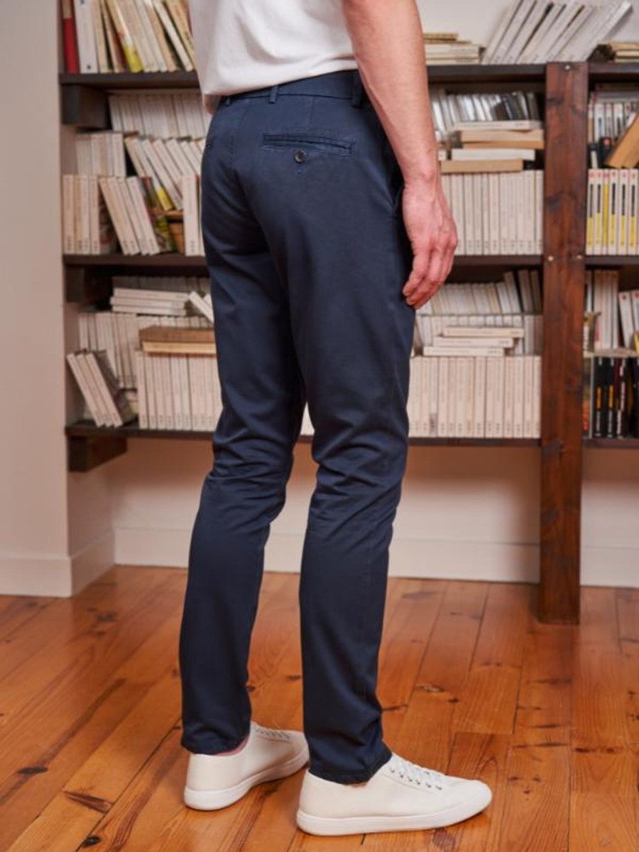 Vetements Monsieur Mimosa Pantalons | Chino Arthur Coton Bio Marine