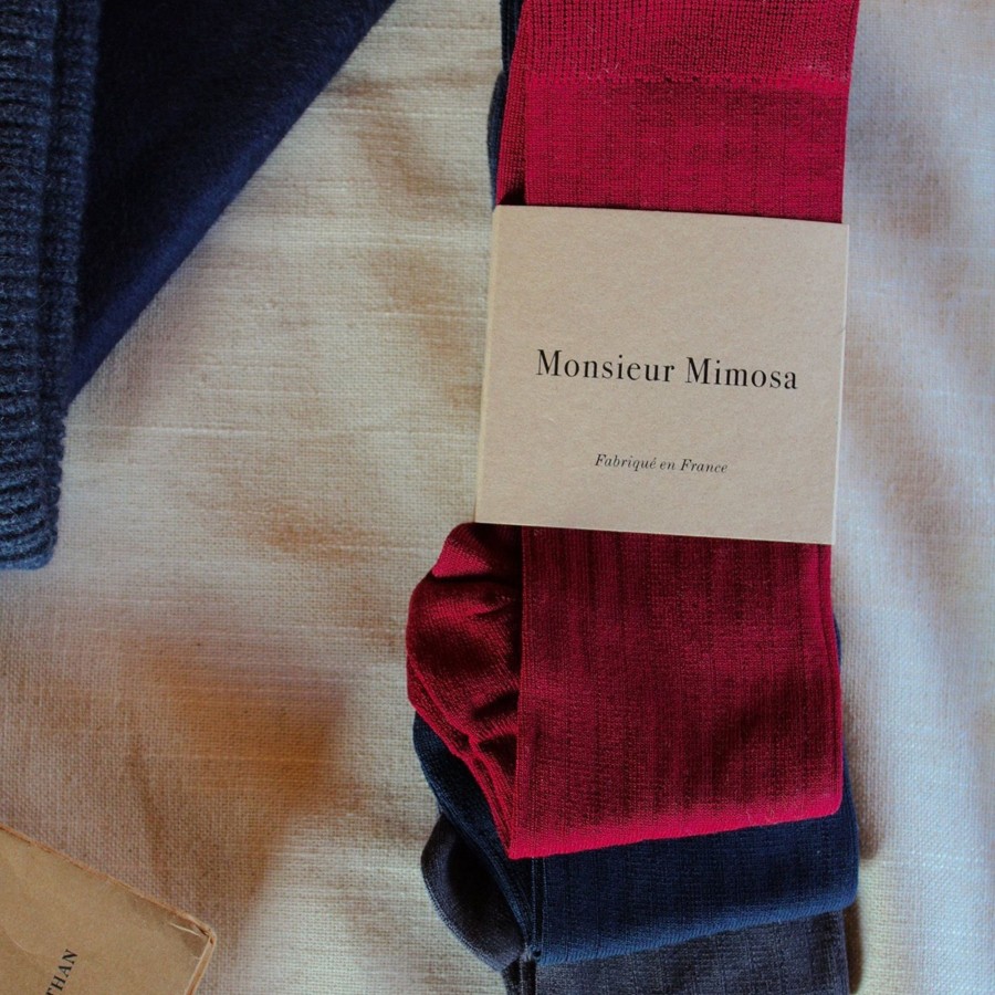 Vetements Monsieur Mimosa Chaussettes | Chaussettes Leon Fil D'Ecosse