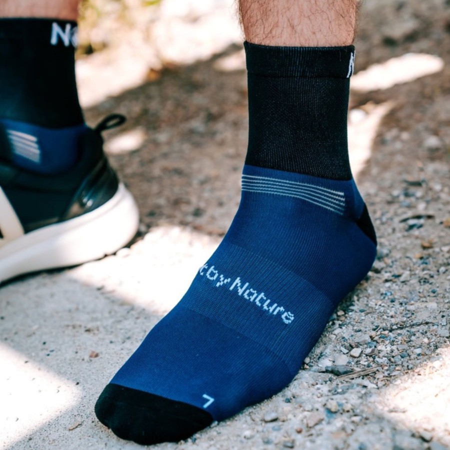 Vetements Nosc Chaussettes | Chaussettes De Sport Bleues Blue Opal