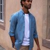 Vetements Monsieur Mimosa Chemises | Chemise Chambray Emile Bleu Clair