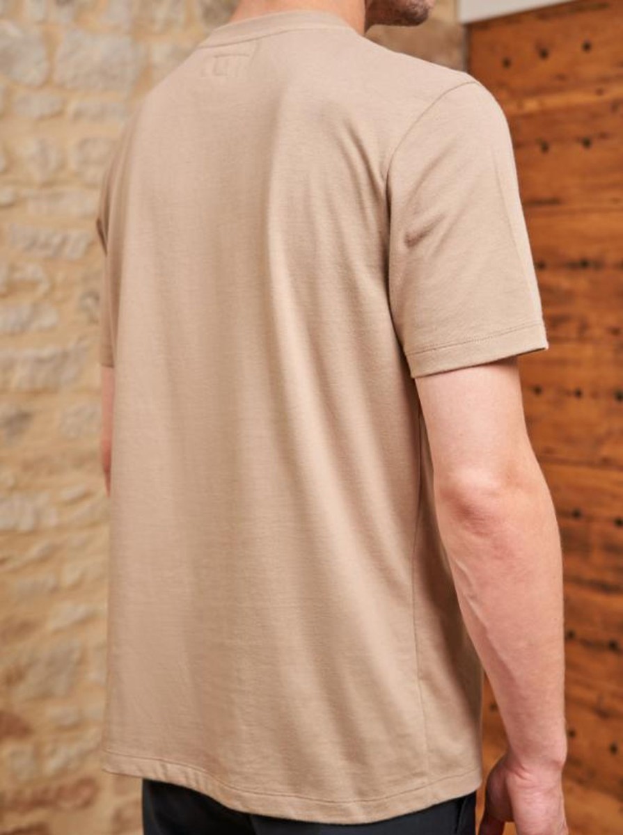 Vetements Monsieur Mimosa Tee-Shirts | T-Shirt Paul Coton Bio Beige