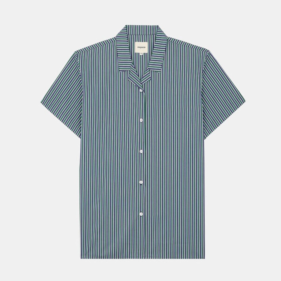 Vetements Noyoco Chemises | Orleans Retro Blue Stripes