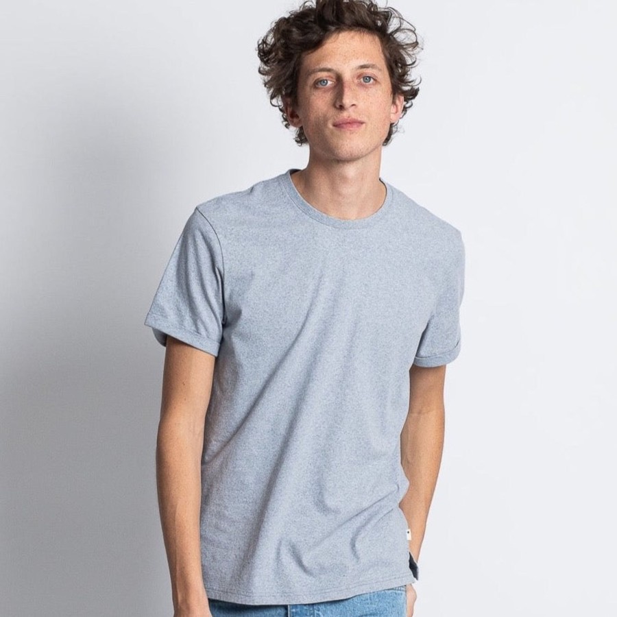 Vetements Jaqk Tee-Shirts | T-Shirt First Gris Bleu Stormy