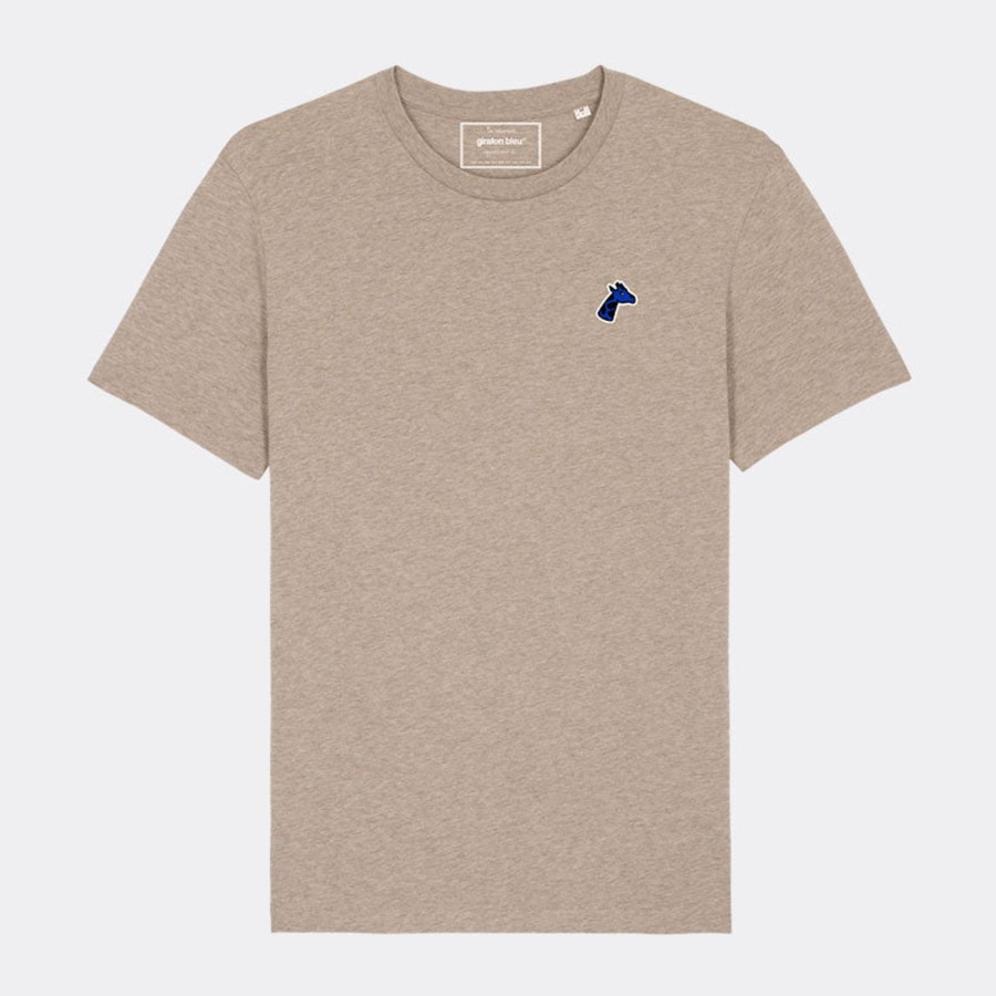 Vetements Girafon Bleu Tee-Shirts | Tee-Shirt Brode Sable